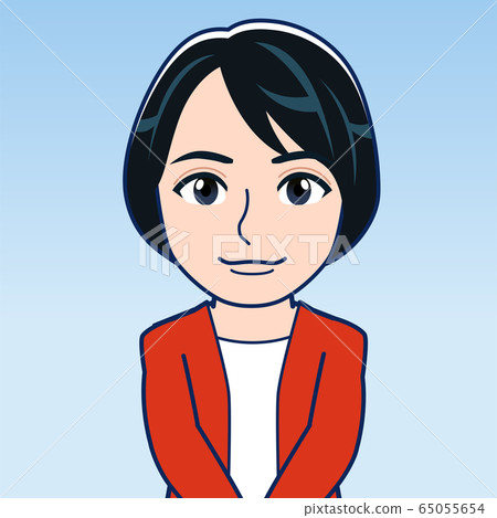 Woman in red clothes 65055654