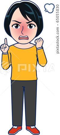 Woman dressed in orange Woman dressed in orange 65055830