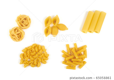 Collection of italian pasta portion isolated on... - Stock Photo [65058861]  - PIXTA