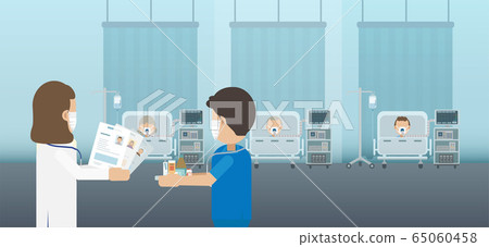 Group of critical patients 65060458