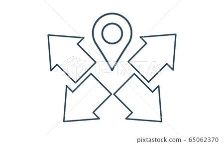 vector, directions, mark 65062370