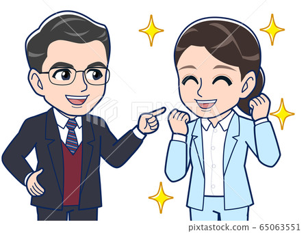 Male boss and female subordinate 65063551