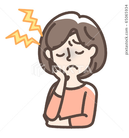 Headache woman Headache woman 65065934