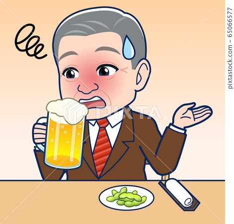 Senior office worker, beer 65066577