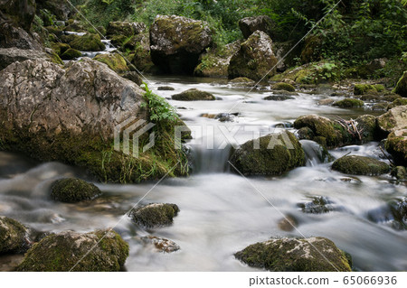 Waterfalls and Slopes. Myra Falls ,in the Muggendorf in Lower Austria 65066936