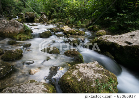 Waterfalls and Slopes. Myra Falls ,in the Muggendorf in Lower Austria 65066937