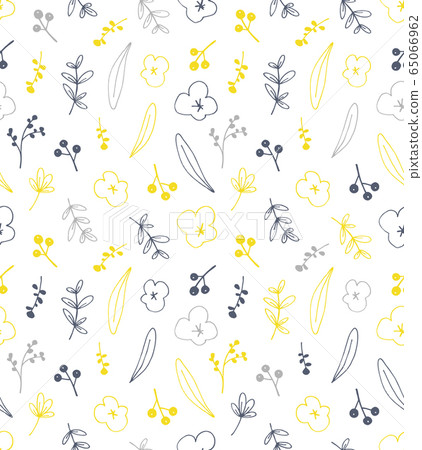 Seamless plant pattern - Stock Illustration [65066962] - PIXTA