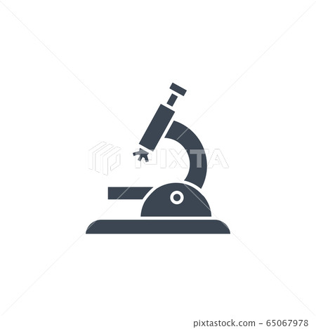 Microscope related vector glyph icon. 65067978