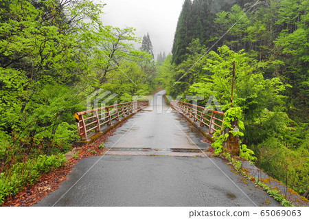 A bridge across a valley A bridge across a valley 65069063