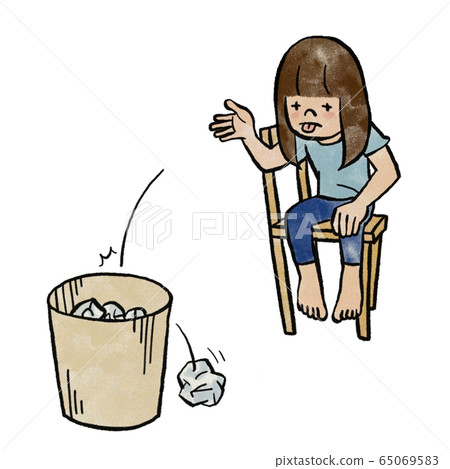 一個也把垃圾扔進垃圾桶的女孩 65069583