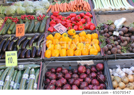Market on the Hautliet Square in Stockholm Market on the Hautliet Square in Stockholm 65070547