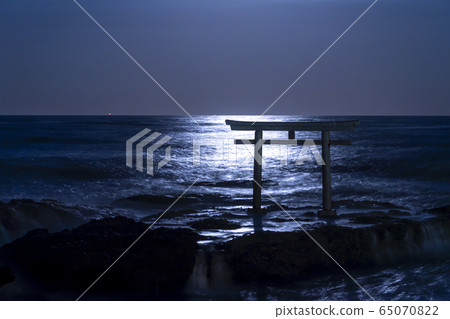 Iori Pref. Oarai Town Torii in Kamisu Iori Pref. Oarai Town Torii in Kamisu 65070822