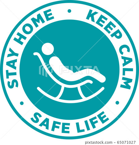 Stay Home Signage or Sticker. Stay Home Signage or Sticker. 65071027