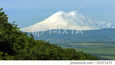 View On Mountain Elbrus of Pyatigorsk city View On Mountain Elbrus of Pyatigorsk city 65071475