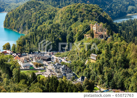 Hohenschwangau Castle and Village - Schwangau Bavaria Germany  65072763