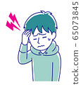 Boy with headache 65073845