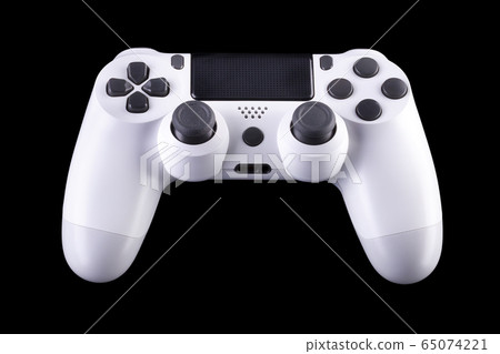 White video game joystick gamepad isolated on a White video game joystick gamepad isolated on a 65074221