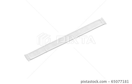 Blank white knitted unfolded soccer scarf mockup, side view Blank white knitted unfolded soccer scarf mockup, side view 65077181