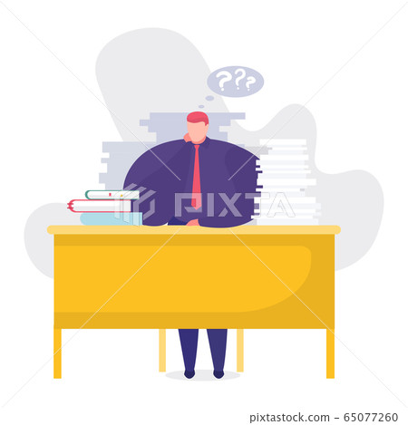 Work problems concept vector illustration,... - Stock Illustration ...
