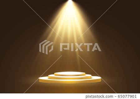 Collection of stage lighting, catwalk or platform, transparent effects. Bright lighting with spotlights. Light effect. Projector. Collection of stage lighting, catwalk or platform, transparent effects. Bright lighting with spotlights. Light effect. Projector. 65077901