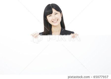 女性商務白色背景 65077937