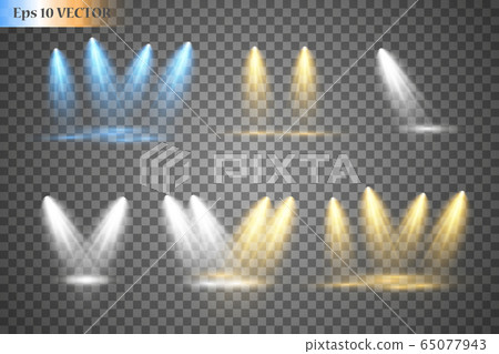 Vector Spotlights. Scene. Light Effects. Glow light effect Vector Spotlights. Scene. Light Effects. Glow light effect 65077943