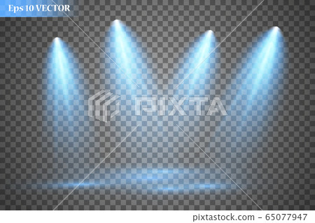 Vector Spotlights. Scene. Light Effects. Glow light effect. Vector illustration. Vector Spotlights. Scene. Light Effects. Glow light effect. Vector illustration. 65077947