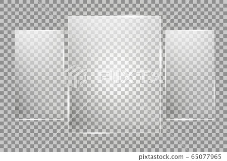 Glass plates are installed. Vector glass banners on a transparent background. Glass. Glass paintings. Color frames. Glass plates are installed. Vector glass banners on a transparent background. Glass. Glass paintings. Color frames. 65077965