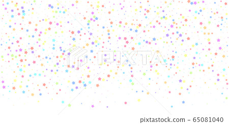 Festive confetti. Celebration stars. Colorful star Festive confetti. Celebration stars. Colorful star 65081040