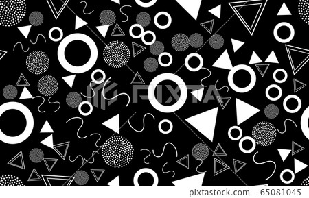 Memphis Design. Doodle Backdrop. Seamless Pattern. Memphis Design. Doodle Backdrop. Seamless Pattern. 65081045