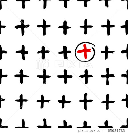 Abstract seamless hand-drawn pattern Abstract seamless hand-drawn pattern 65081783