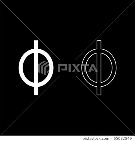 Phi greek symbol small letter lowercase font icon - Stock Illustration ...