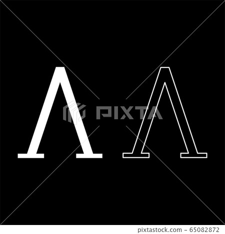 Lambda greek symbol capital letter uppercase font  65082872