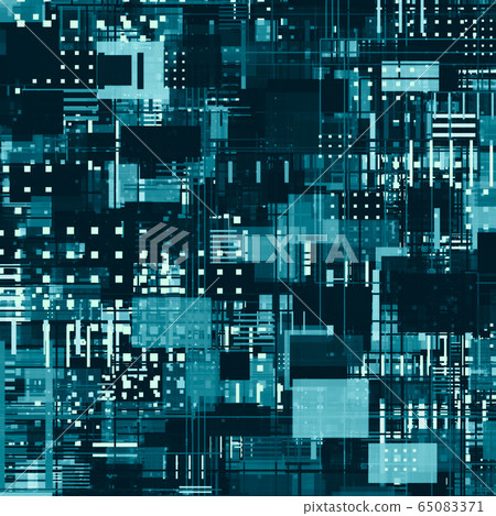 Digital Circuit Background. Transfer Of Information, Cloud Computing And Big Data Concept 65083371