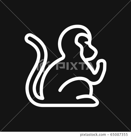 Vector monkey icon isolated on background. Animal 65087355