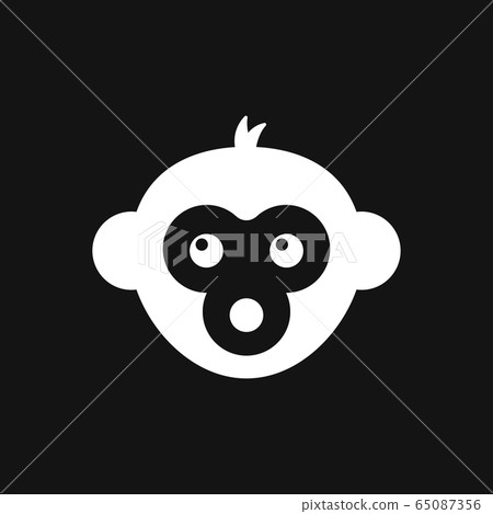Vector monkey icon isolated on background. Animal - Stock Illustration ...