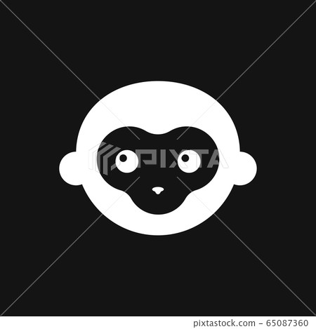 Vector monkey icon isolated on background. Animal - Stock Illustration ...