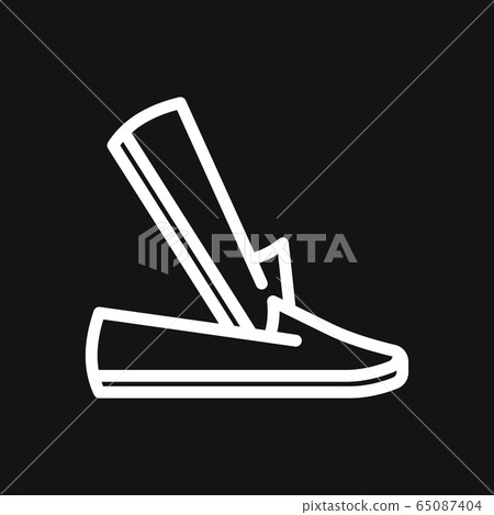Moccasin icon isolated on background. Shoes symbol 65087404
