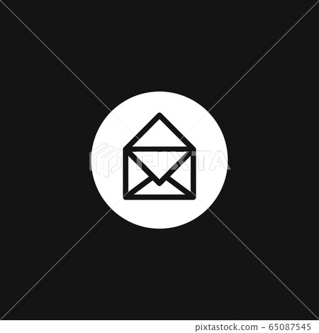 Mail vector icon. Illustration isolated for 65087545