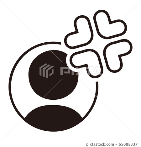 人形圖標和憤怒標記 人形圖標和憤怒標記 65088337