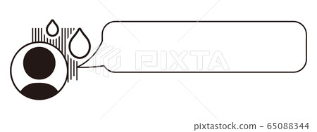 Person icon and speech bubble Person icon and speech bubble 65088344