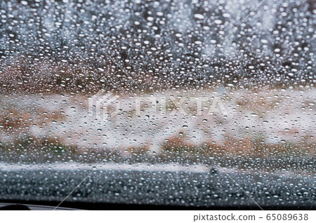 wet transparent glass, water drops on the glass wet transparent glass, water drops on the glass 65089638