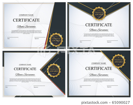 Certificate template Background Collection Set. Certificate template Background Collection Set. 65090027