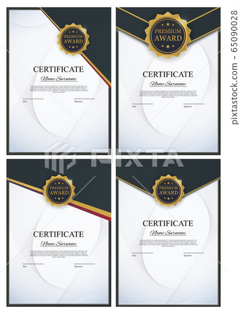 Certificate template Background Collection Set. Certificate template Background Collection Set. 65090028