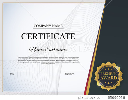 Certificate template Background. Award diploma 65090036