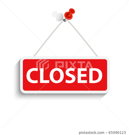 Closed Sign Vector Illustration Stock Illustration 65090123