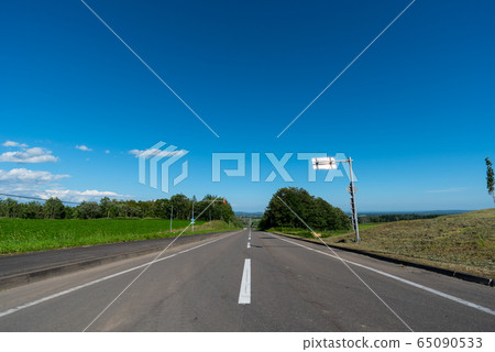 A straight road A straight road 65090533