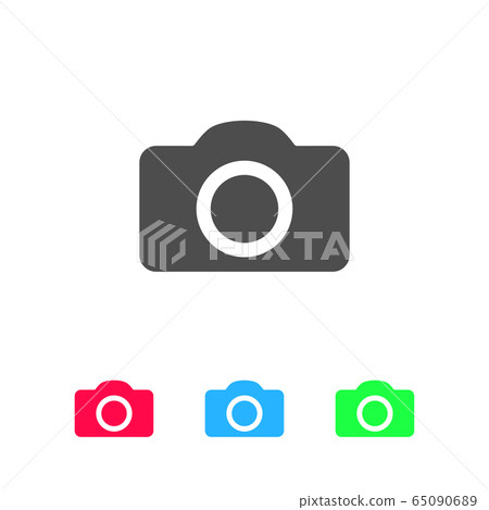 Camera icon flat 65090689