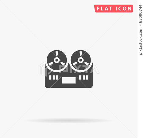Tape Recorder flat vector icon Tape Recorder flat vector icon 65090744