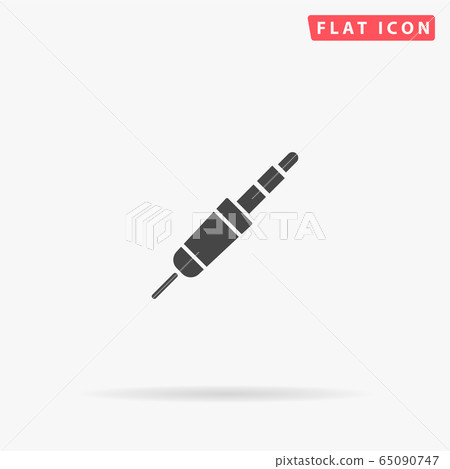 Mini Jack flat vector icon - Stock Illustration [65090747] - PIXTA